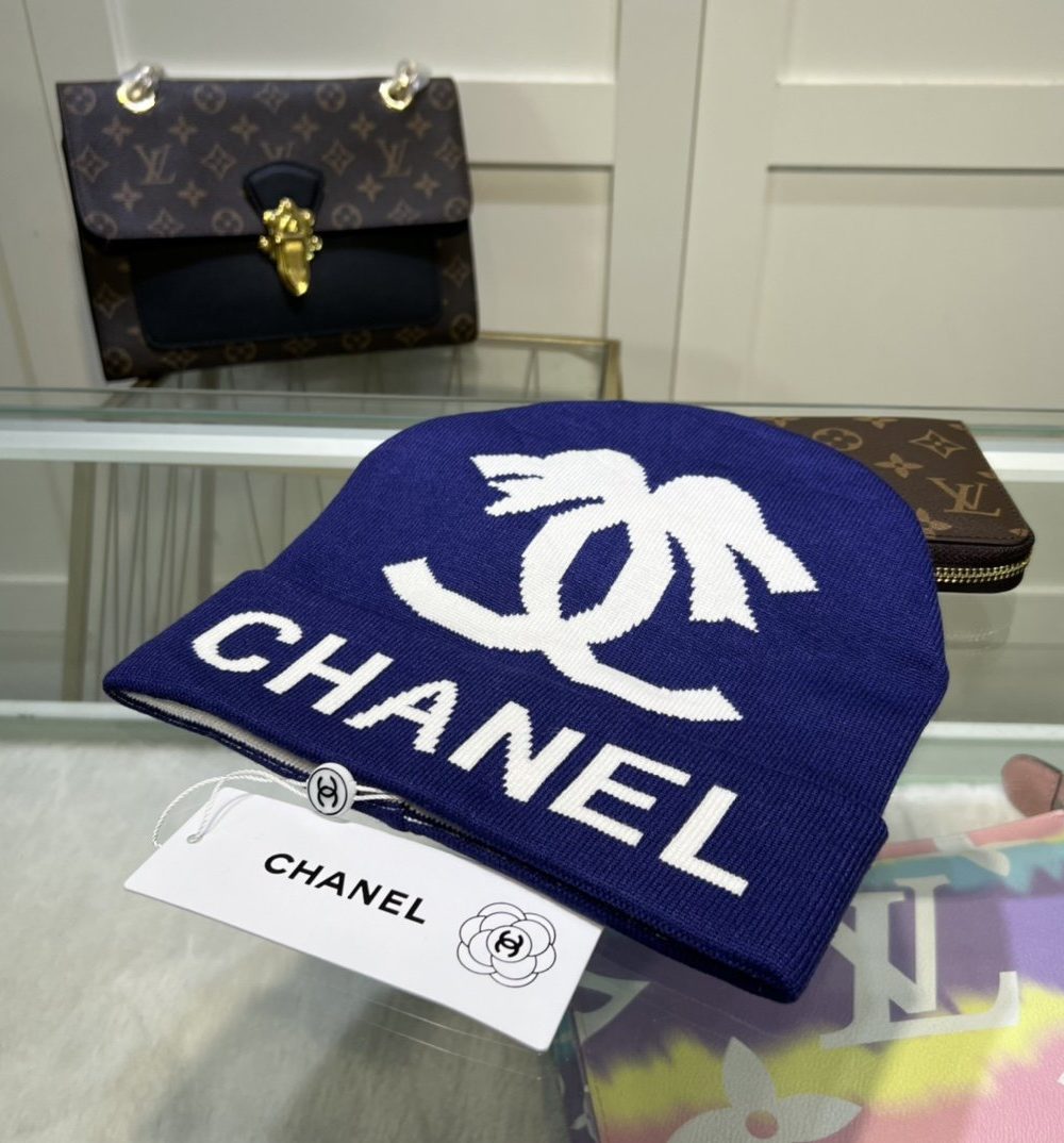Chanel Beanie In Blue