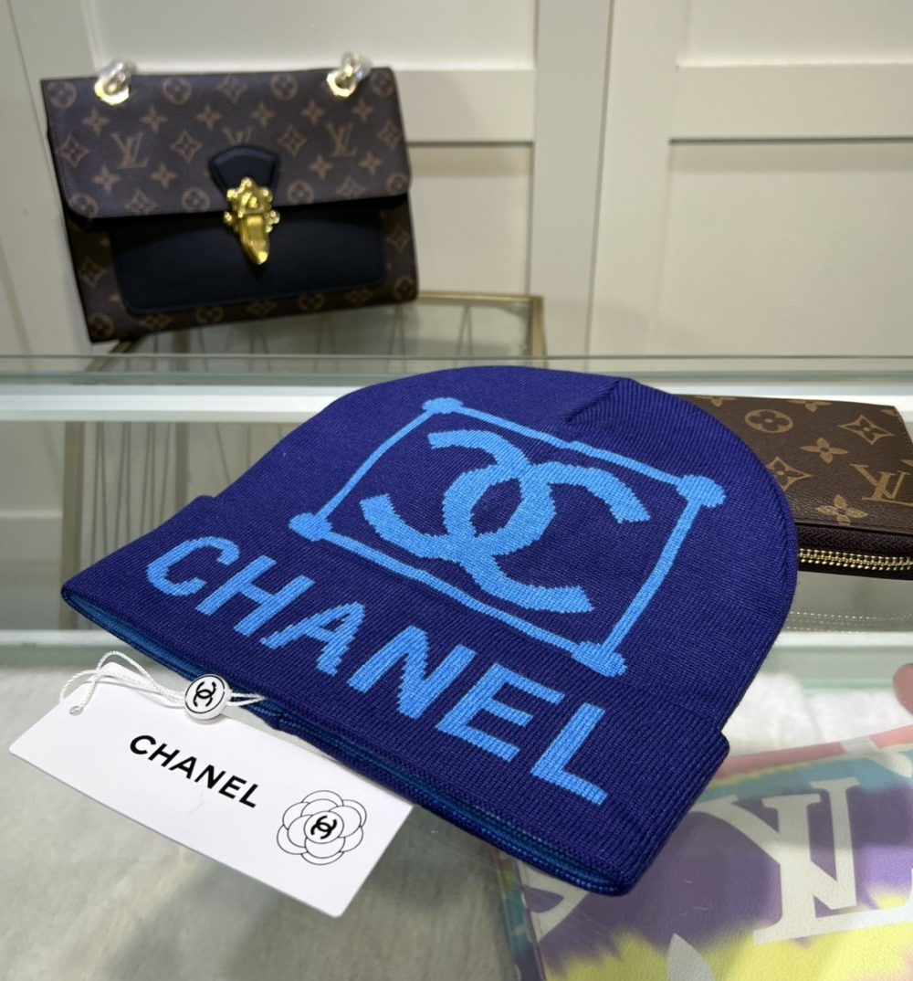 Chanel Beanie In Blue