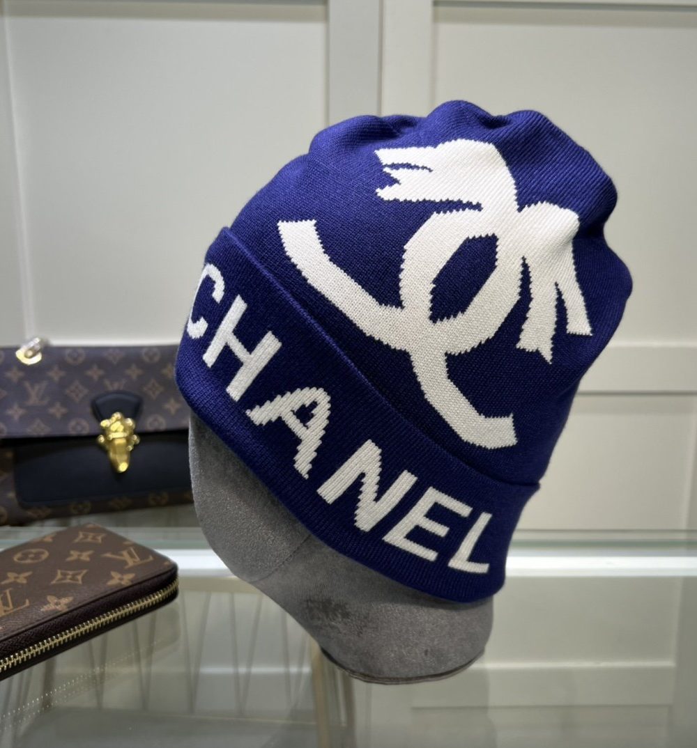 Chanel Beanie In Blue