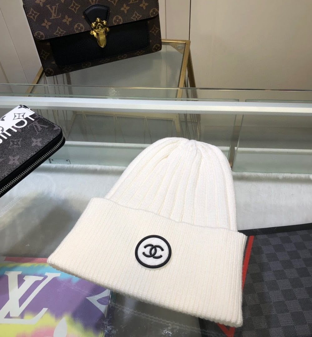 Chanel Beanie In White