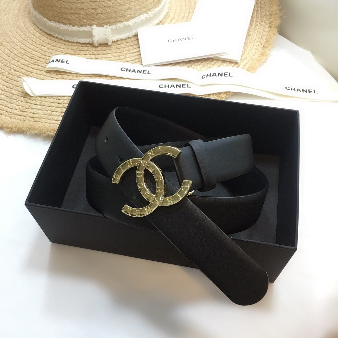 1:1 Replica Chanel Belt With Double C Buckle Black