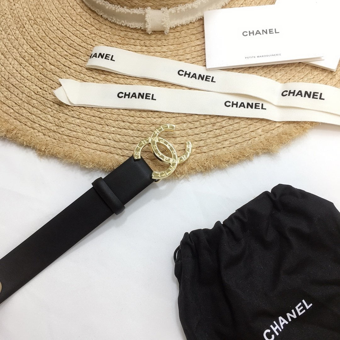 1:1 Replica Chanel Belt With Double C Buckle Black - Image 3