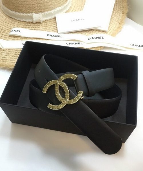 1:1 Replica Chanel Belt With Double C Buckle Black