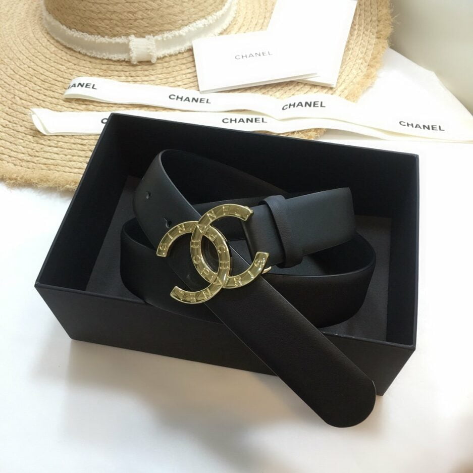 1:1 Replica Chanel Belt With Double C Buckle Black - Image 8