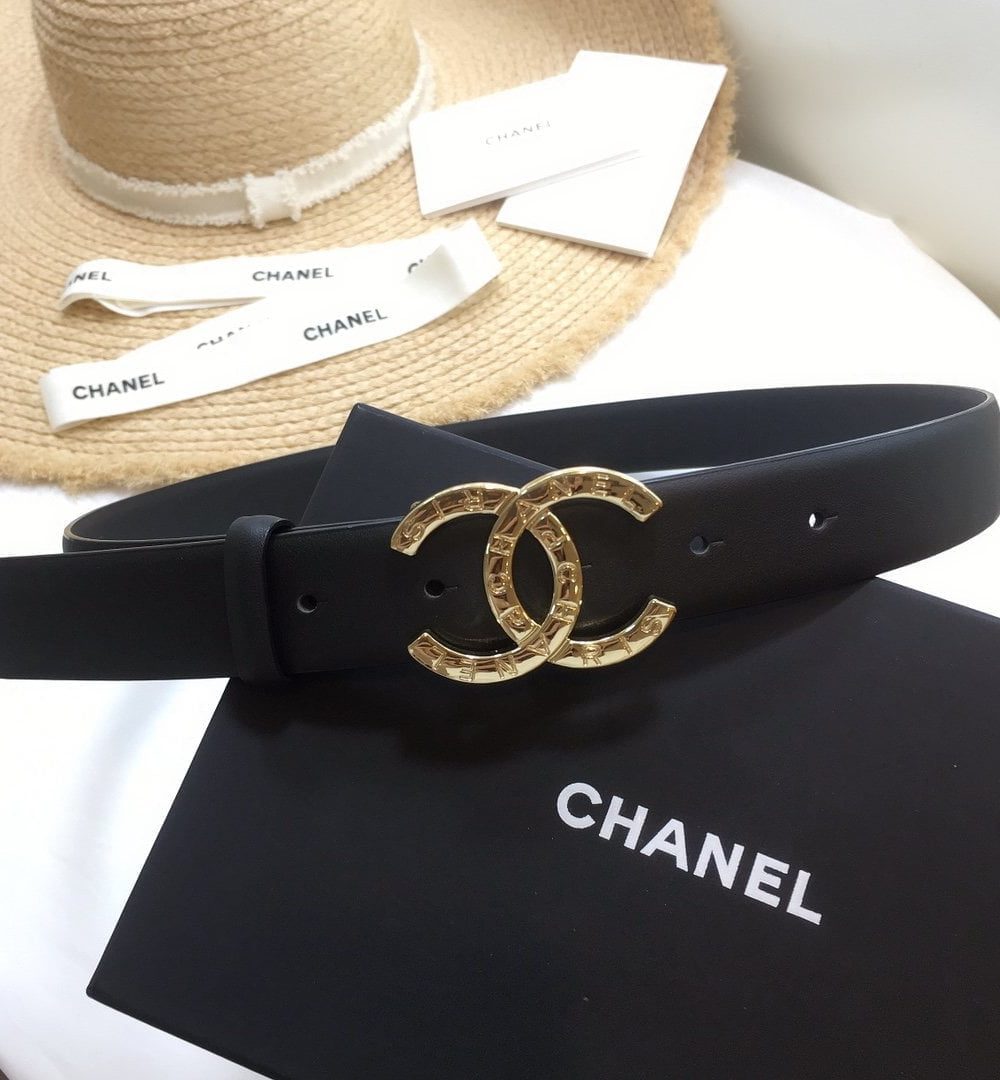1:1 Replica Chanel Belt With Double C Buckle Black
