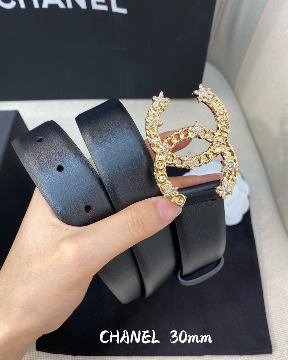 1:1 Replica Chanel Belt With Double C Buckle Black Women Belt