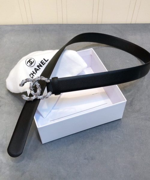 1:1 Replica Chanel Belt With Double C Buckle Black Women Belt