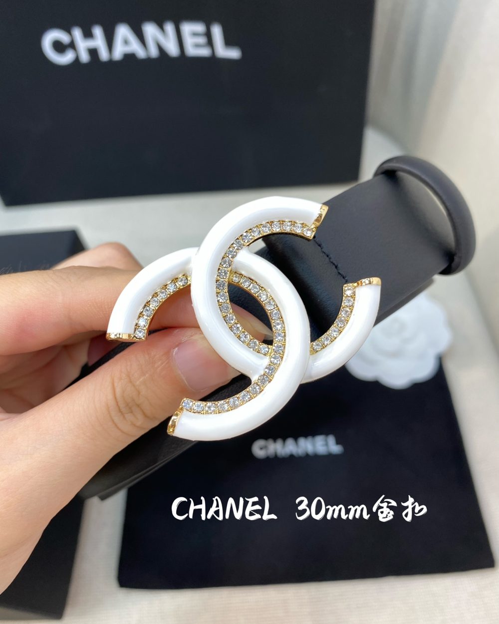 1:1 Replica Chanel Belt With Double C Buckle Black Women Belt