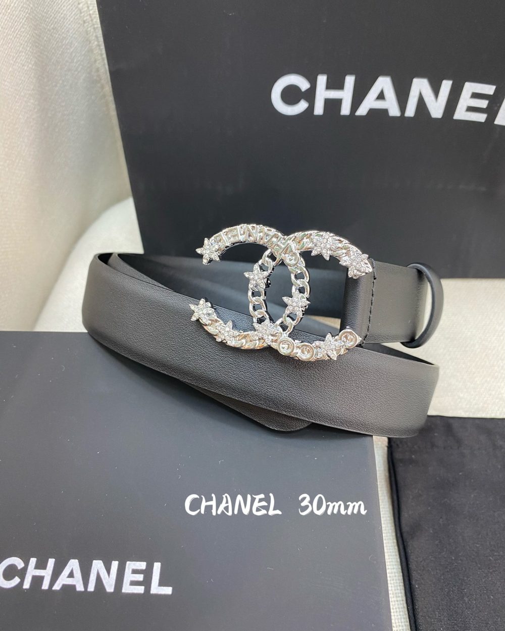 1:1 Replica Chanel Belt With Double C Buckle Black Women Belt