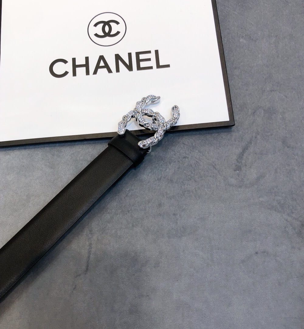 1:1 Replica Chanel Belt With Double C Buckle Black Women Belt