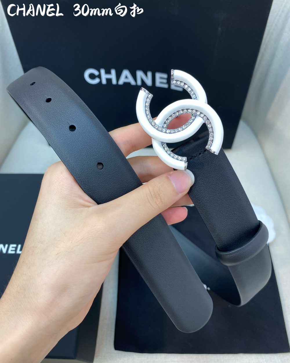 1:1 Replica Chanel Belt With Double C Buckle Black Women Belt
