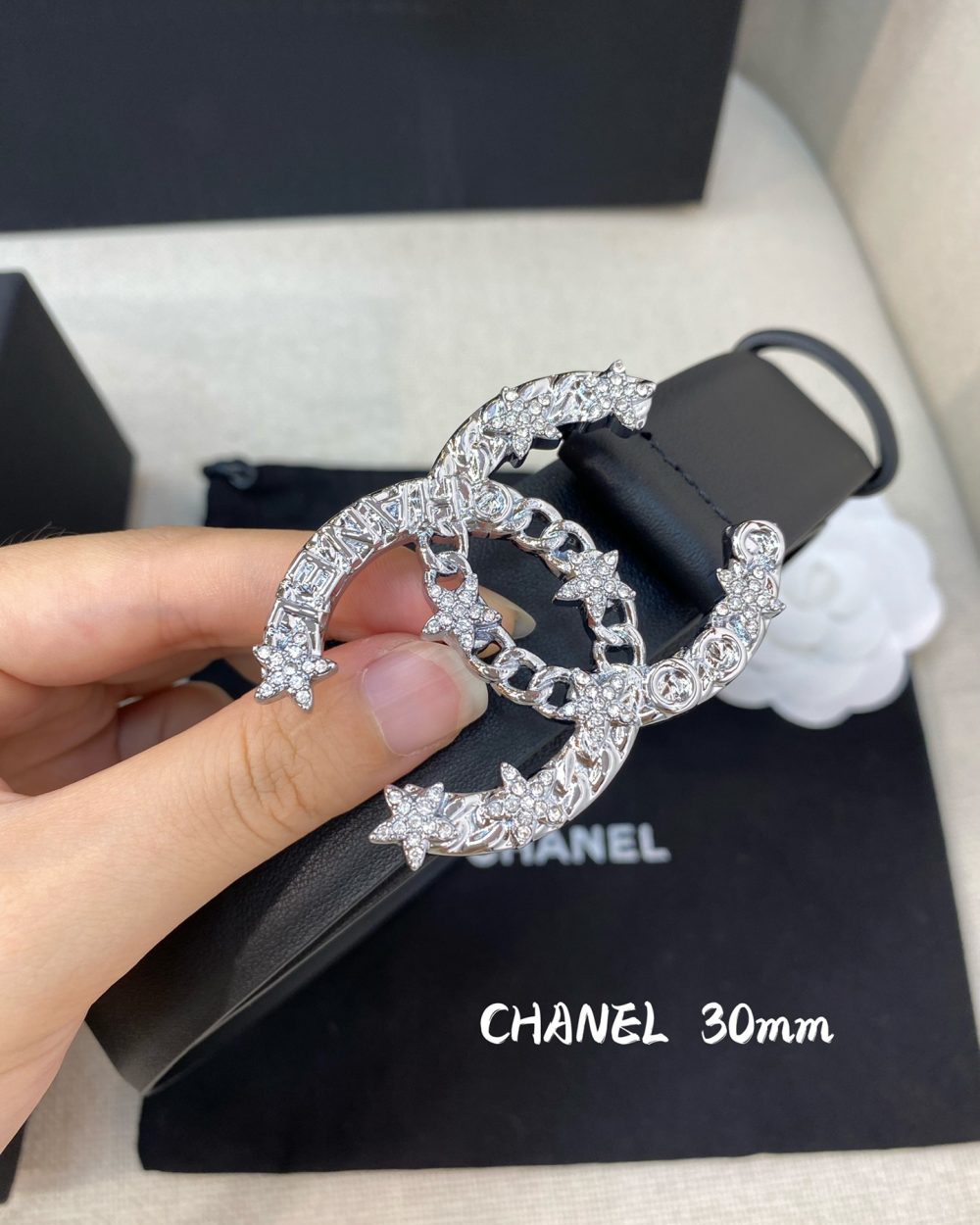 1:1 Replica Chanel Belt With Double C Buckle Black Women Belt