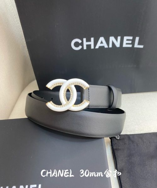 1:1 Replica Chanel Belt With Double C Buckle Black Women Belt