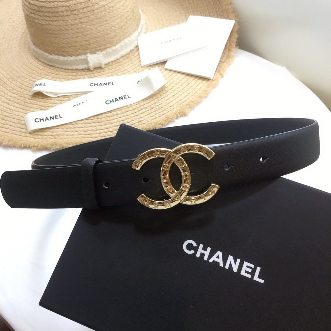 1:1 Replica Chanel Belt With Double C Buckle Black - Image 4
