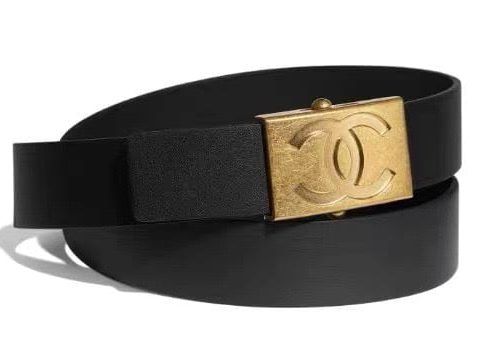 1:1 Replica Chanel Belt With Ribbon Buckle Black Women Belt