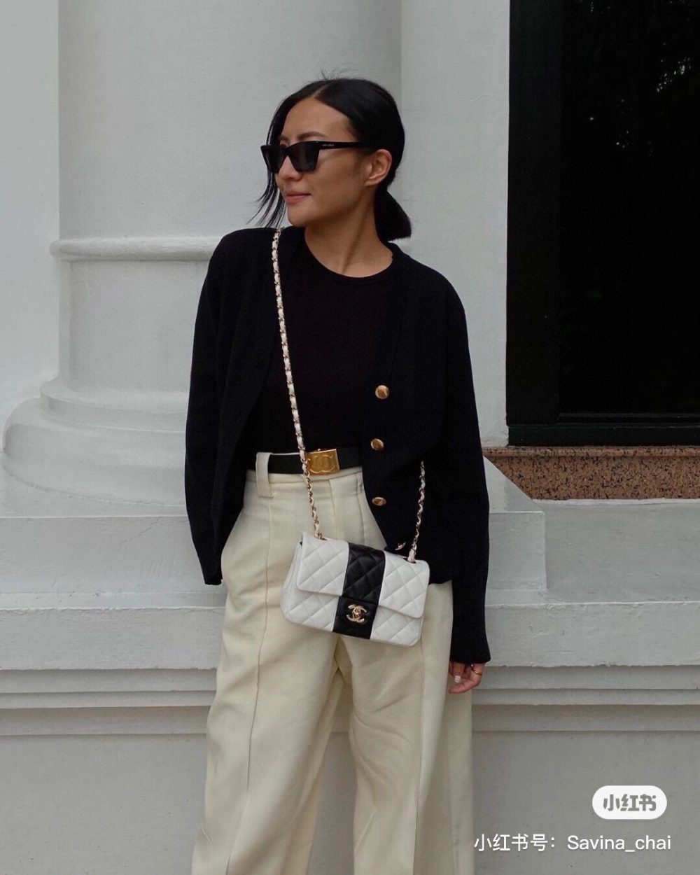 1:1 Replica Chanel Belt With Ribbon Buckle Black Women Belt