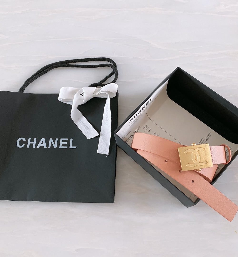 1:1 Replica Chanel Belt With Ribbon Buckle Dust Pink Women Belt