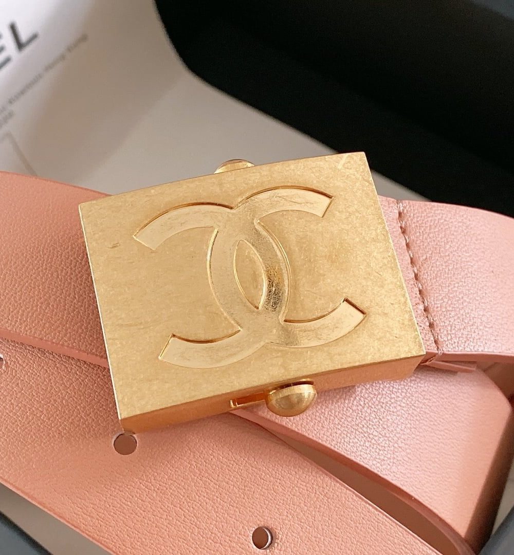 1:1 Replica Chanel Belt With Ribbon Buckle Dust Pink Women Belt