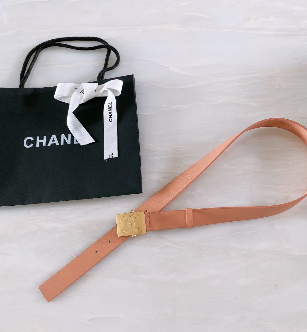 1:1 Replica Chanel Belt With Ribbon Buckle Dust Pink Women Belt