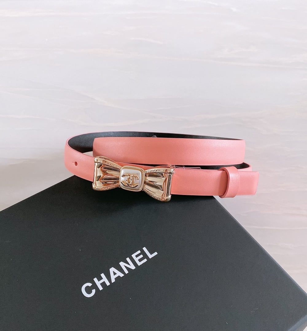 1:1 Replica Chanel Belt With Ribbon Buckle Pink Women Belt