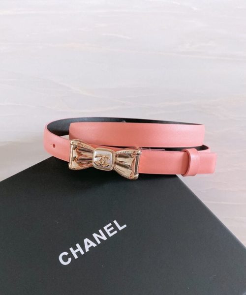 1:1 Replica Chanel Belt With Ribbon Buckle Pink Women Belt