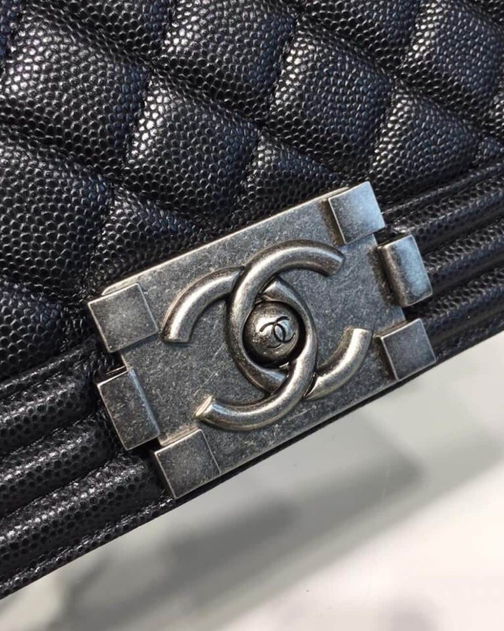 [REP 1:1] Chanel Boy Handbag Silver Hardware Black For Women, Women's Handbags, Shoulder And Crossbody Bags 9.8in/25cm A67086