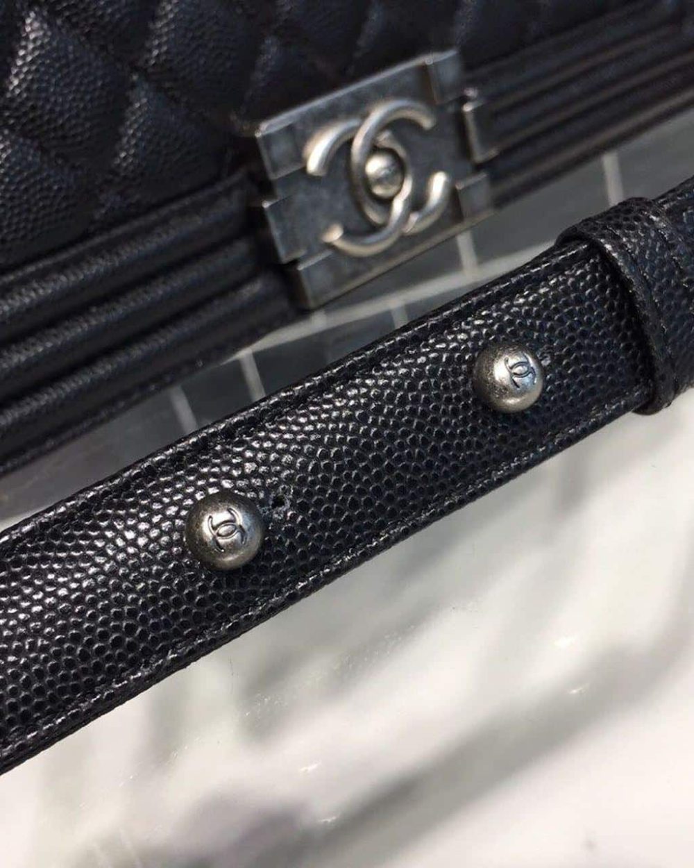 [REP 1:1] Chanel Boy Handbag Silver Hardware Black For Women, Women's Handbags, Shoulder And Crossbody Bags 9.8in/25cm A67086