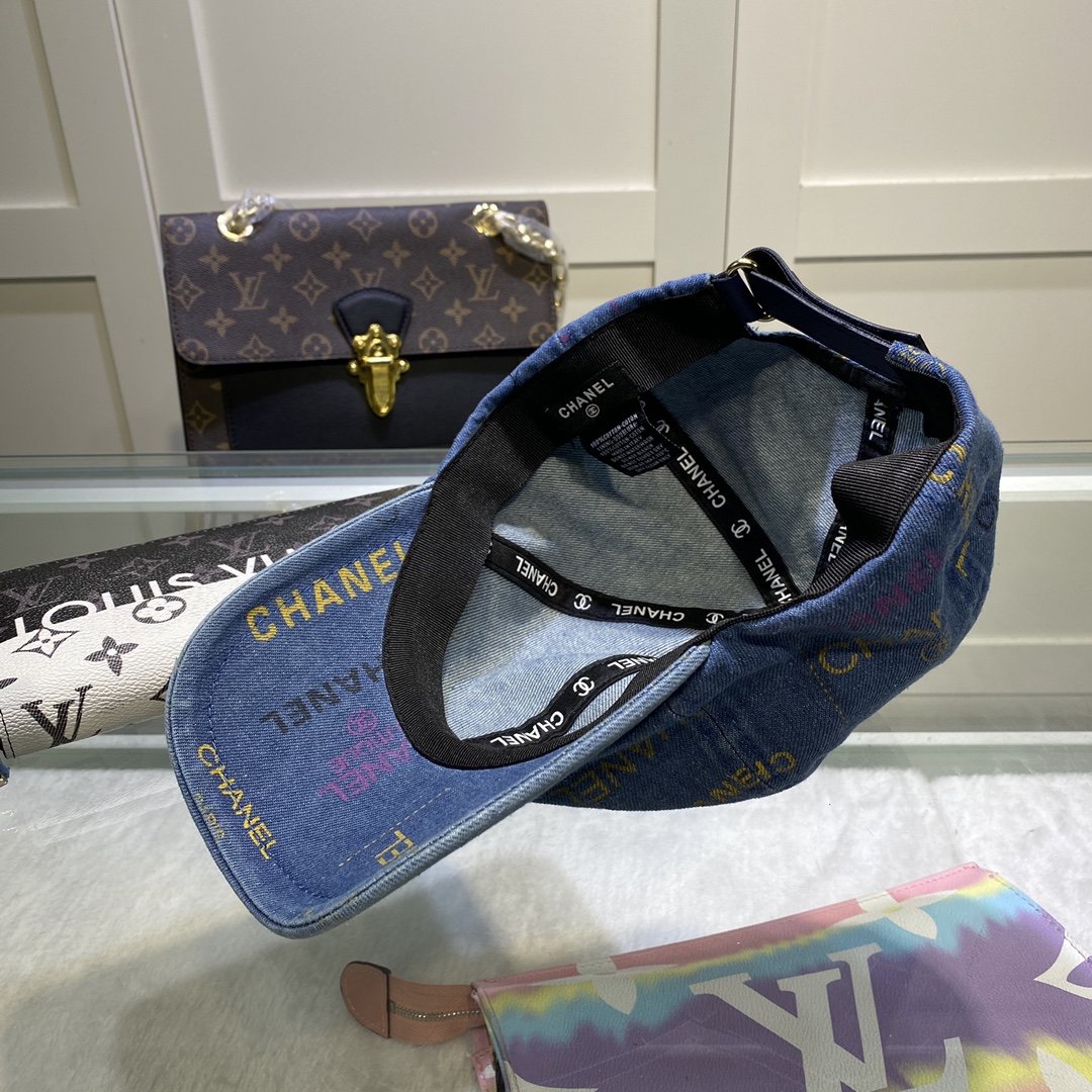 Chanel Cap Blue - Image 3