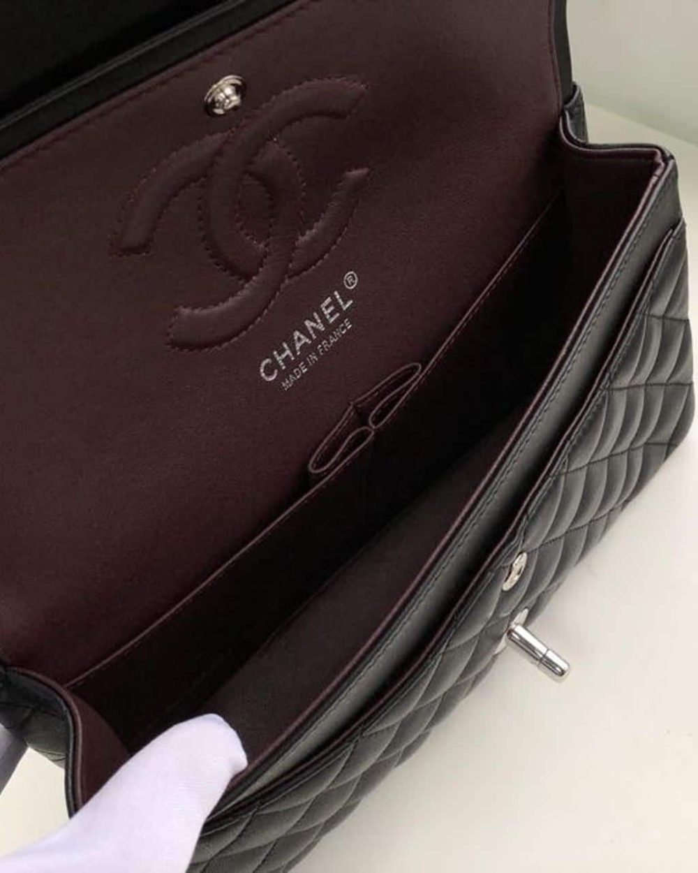 [REP 1:1] Chanel Classic HandBag Black For Women 9.9in/25.5cm A01112