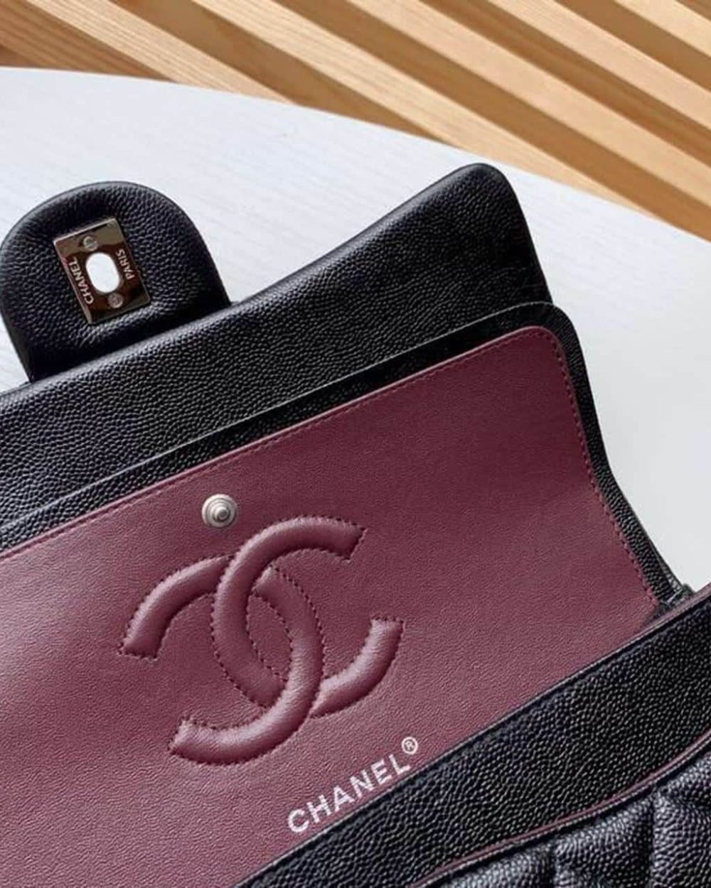 [REP 1:1] Chanel Classic Handbag Silver Hardware Black For Women, Women's Bags, Shoulder And Crossbody Bags 10.2in/26cm A01112