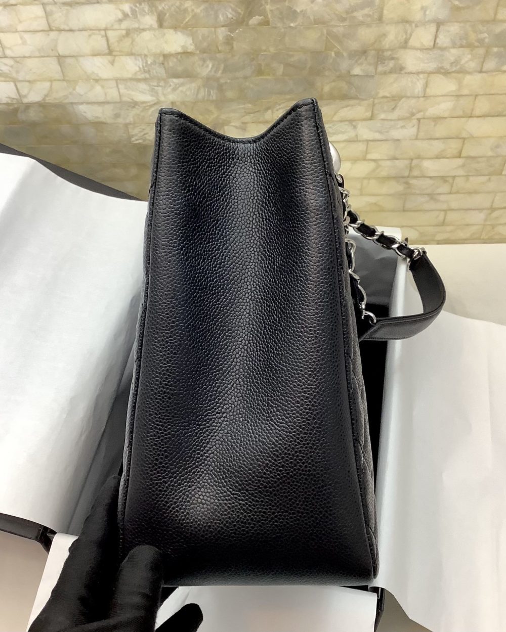 [REP 1:1] Chanel Classic Tote Bag Silver Hardware Black For Women 13.3in/34cm