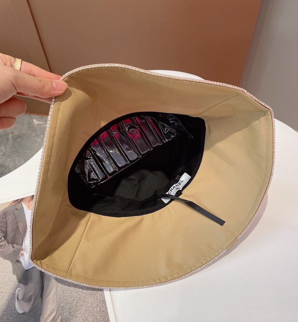 Chanel Cloche Hat Beige Chanel Hat