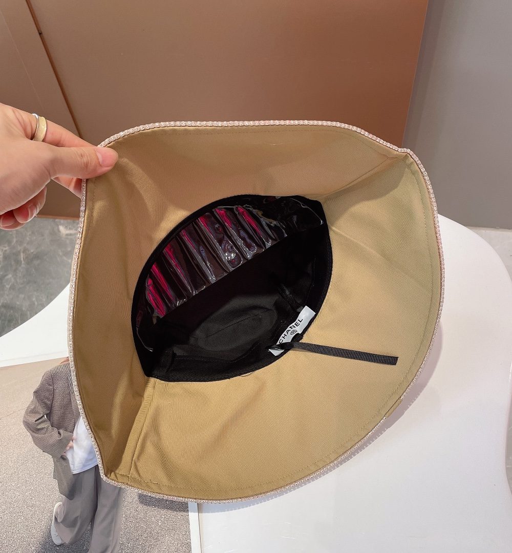 Chanel Cloche Hat Beige Chanel Hat