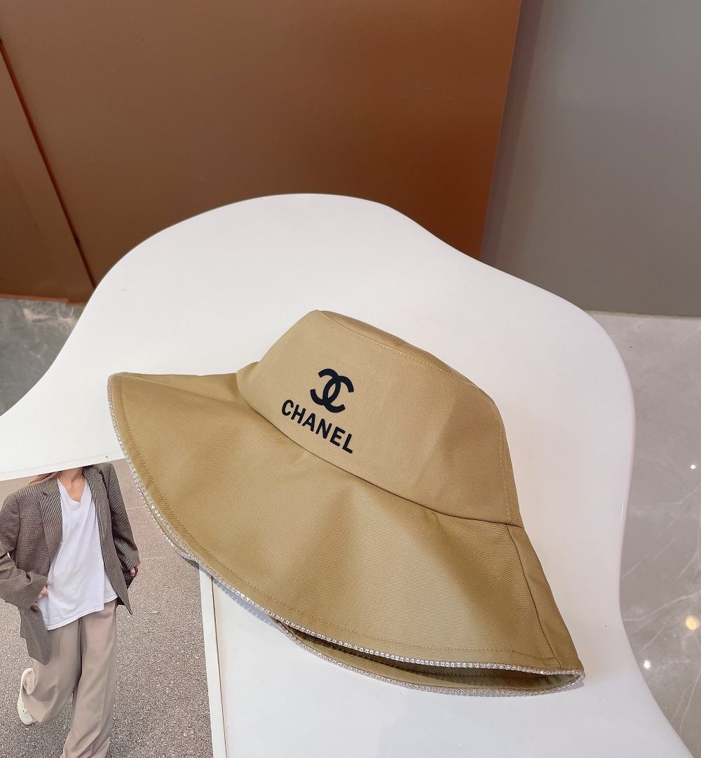 Chanel Cloche Hat Beige Chanel Hat