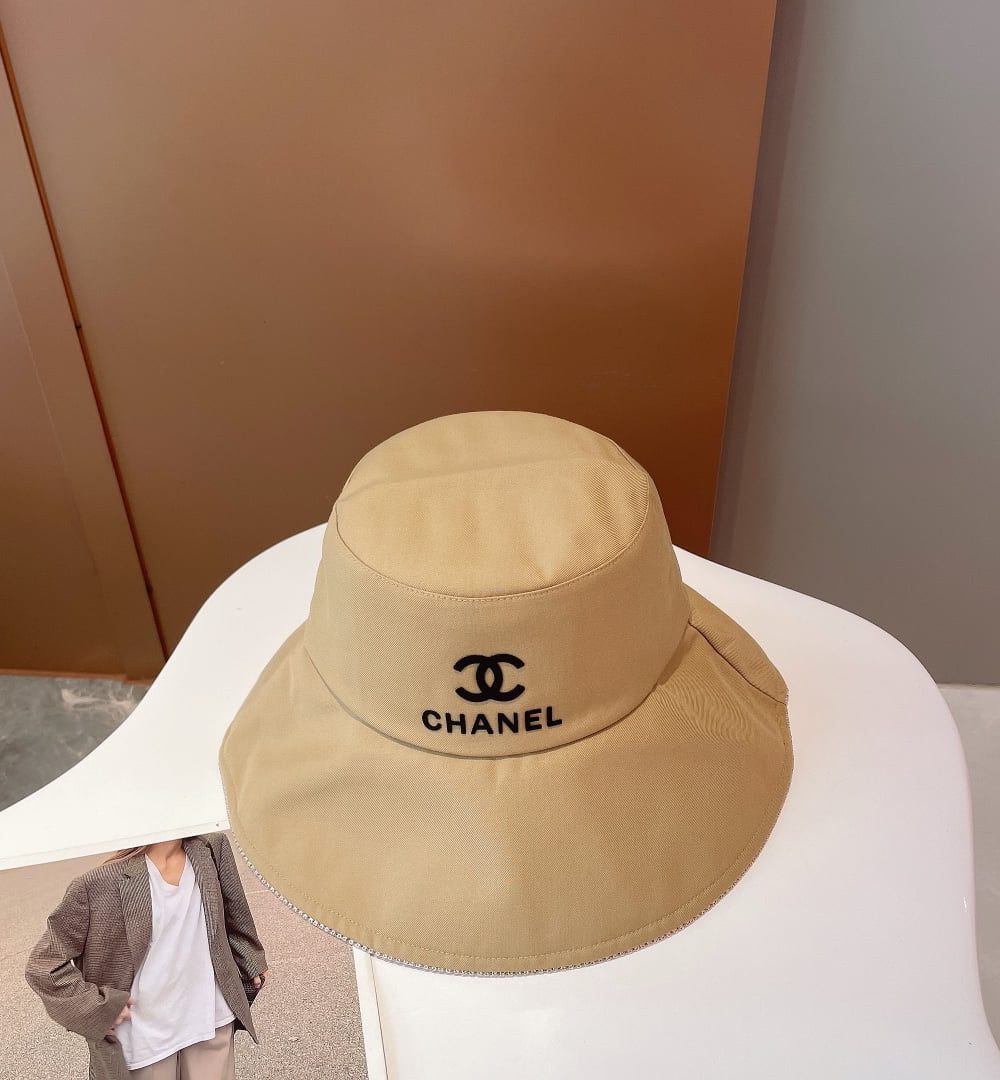 Chanel Cloche Hat Beige Chanel Hat