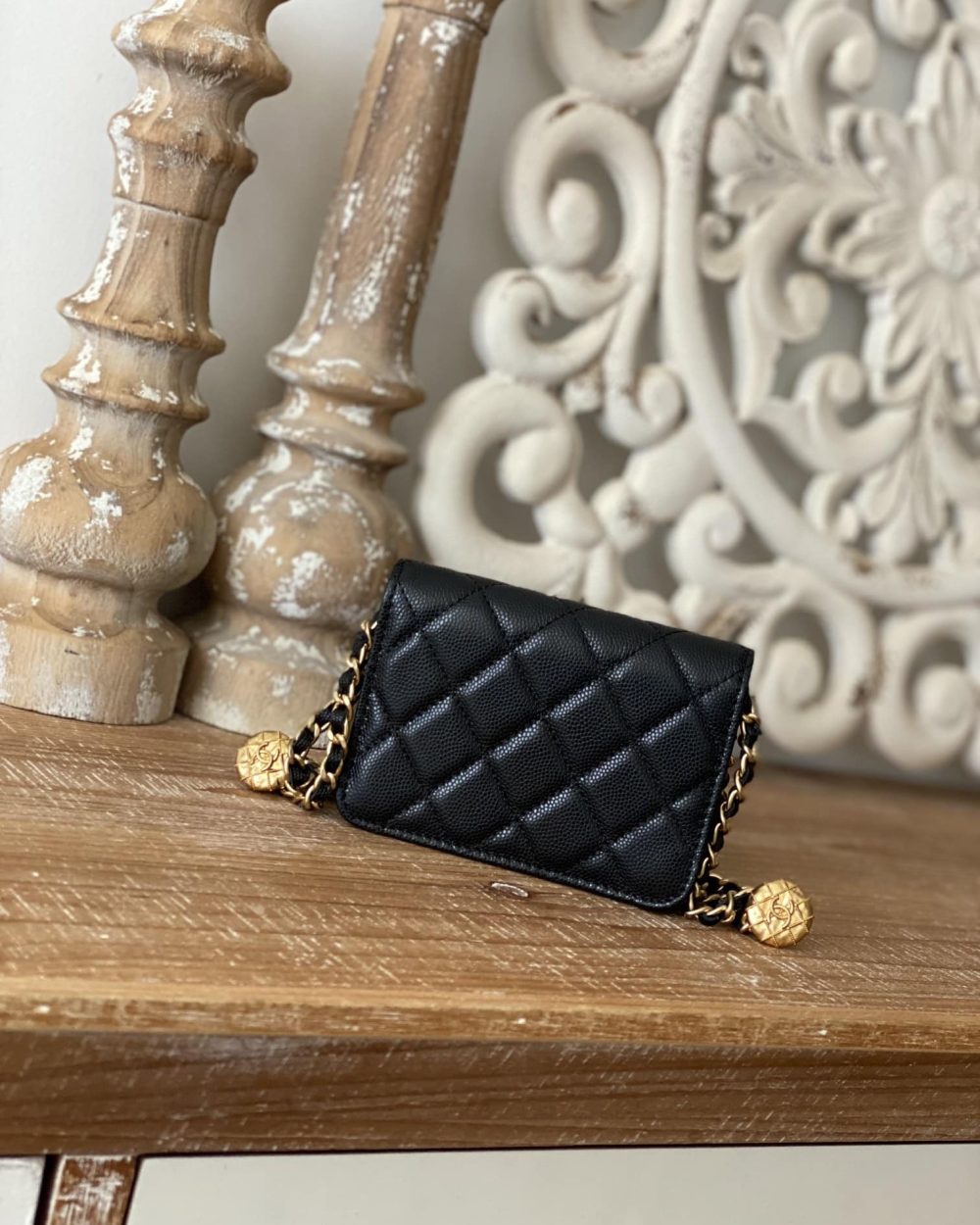 [REP 1:1] Chanel Clutch With Chain Black For Women, Women's Bags 4.8in/12.3cm AP2857 B08447 94305