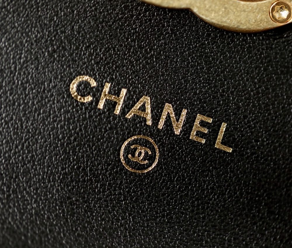 1:1 Replica Chanel CO-CO Clutch With Chain 9.5cm/3.7in Gold Toned Hardware For Women Black
