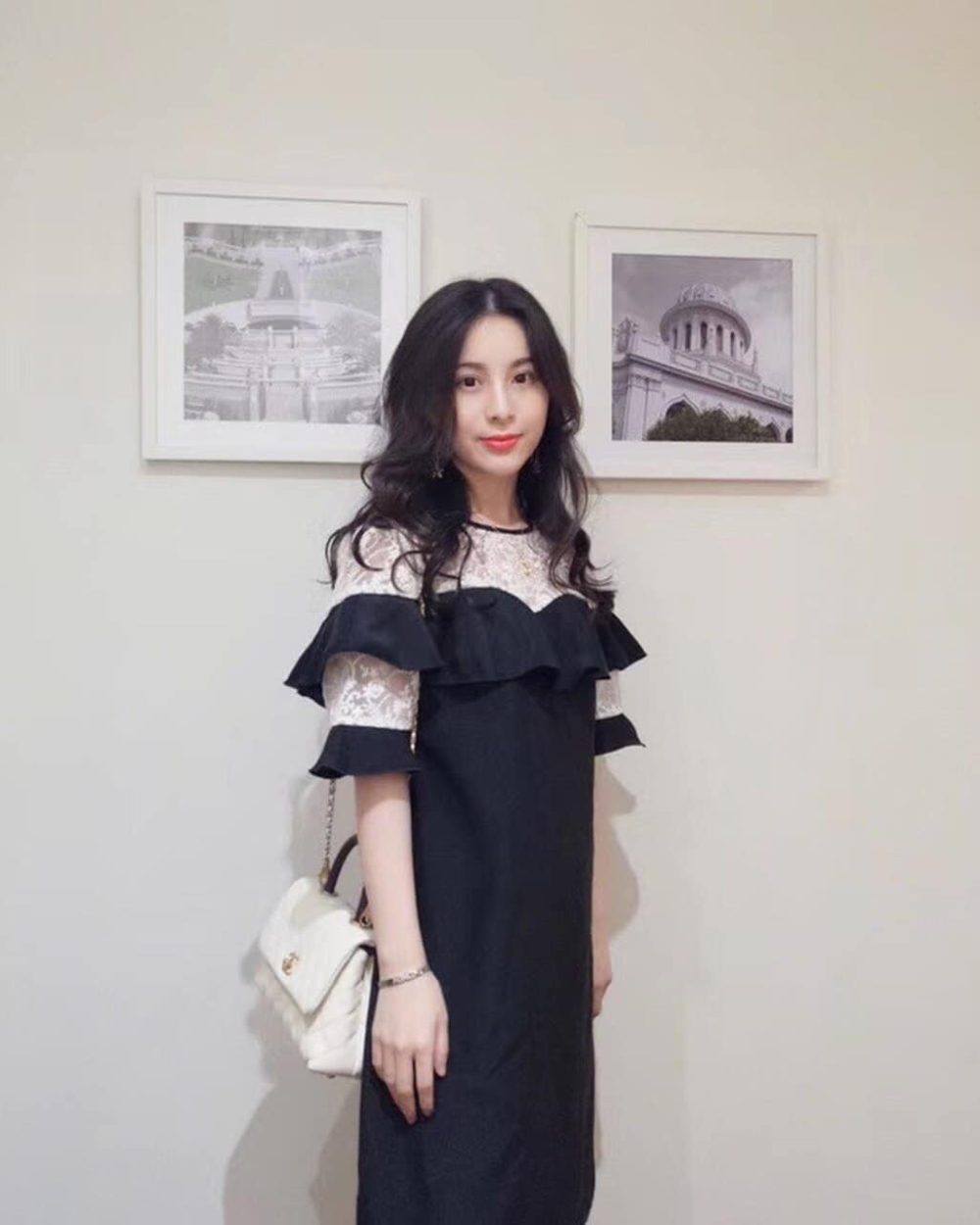 [REP 1:1] Chanel Coco Handle Quilted Lizard Handle Bag 24cm Caviar Leather Gold Hardware Spring/Summer Act 1 Collection, White