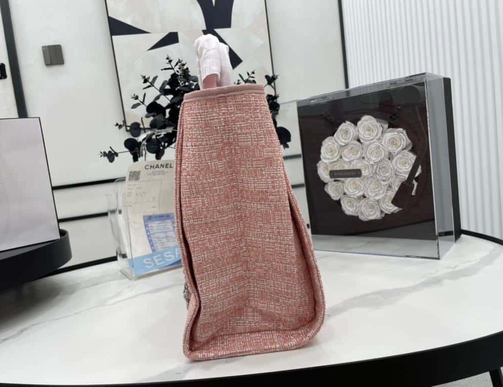 [REP 1:1] Chanel Deauville Tote 38cm Pink For Women A66941