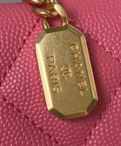 [REP 1:1] Chanel Flap Bag Black/Pink/White For Women 20cm / 7.9in