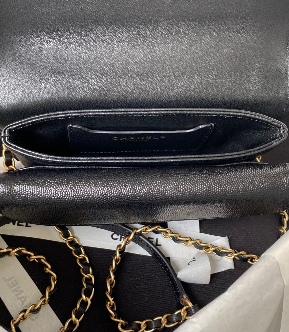 [REP 1:1] Chanel Flap Bag Black/Pink/White For Women 20cm / 7.9in