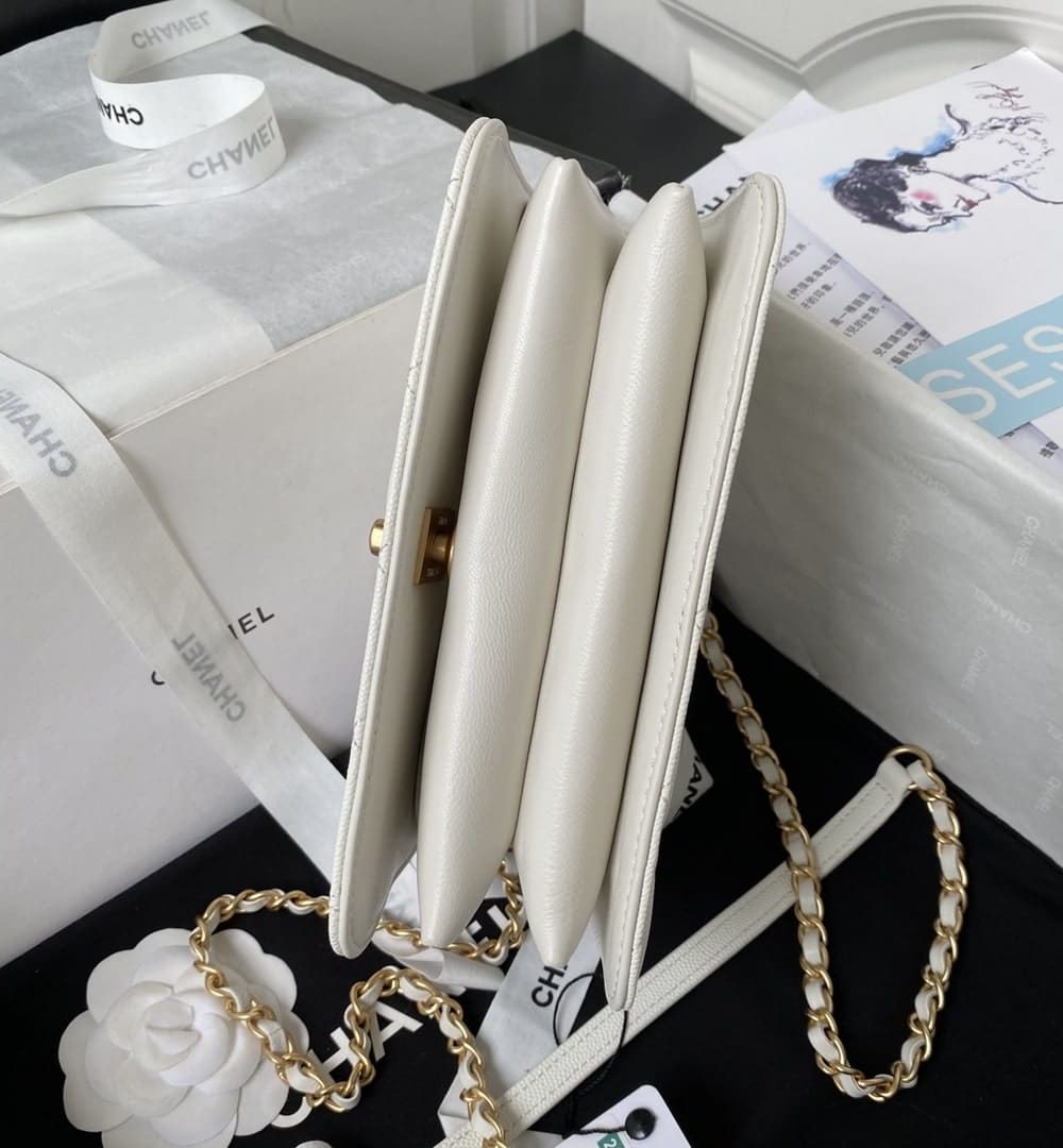 [REP 1:1] Chanel Flap Bag Black/Pink/White For Women 20cm / 7.9in