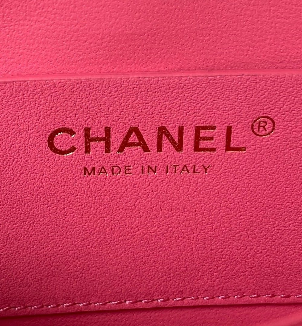 [REP 1:1] Chanel Flap Bag Black/Pink/White For Women 20cm / 7.9in