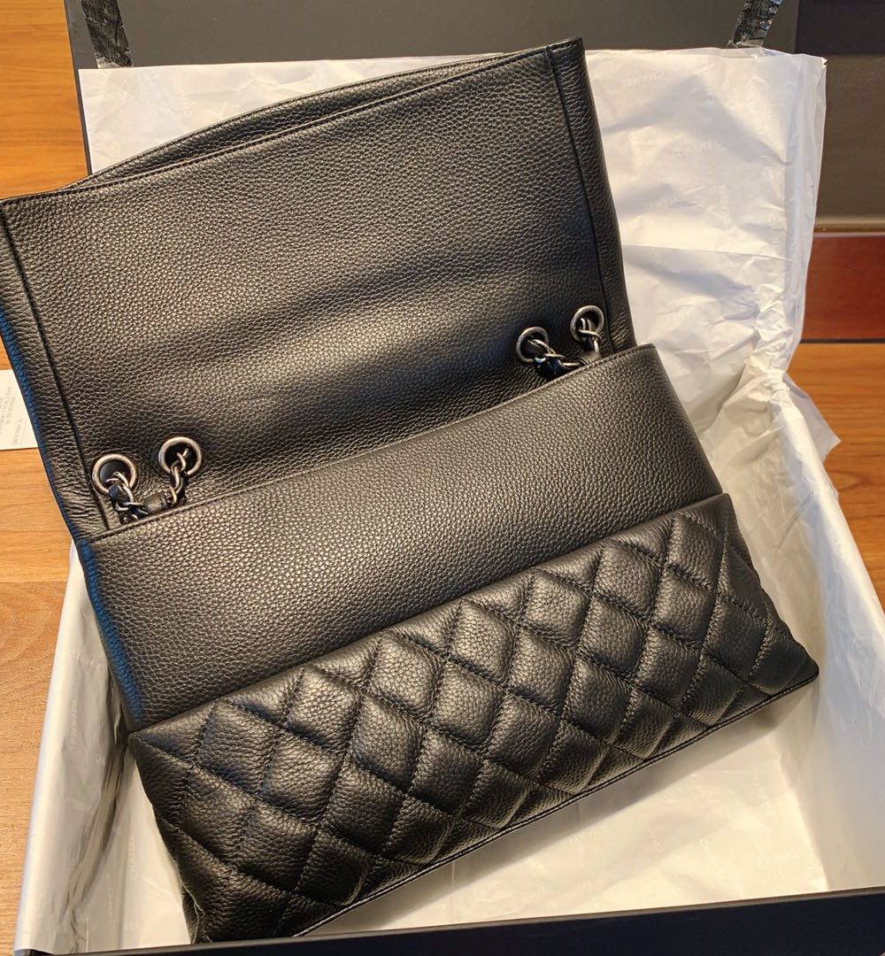 [REP 1:1] Chanel Flap Bag With Top Handle Black Bag For Women 32cm/12.5in