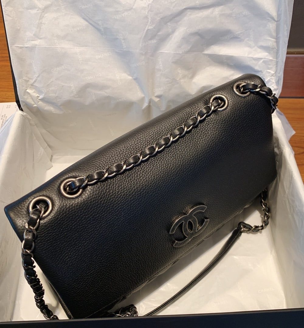 [REP 1:1] Chanel Flap Bag With Top Handle Black Bag For Women 32cm/12.5in