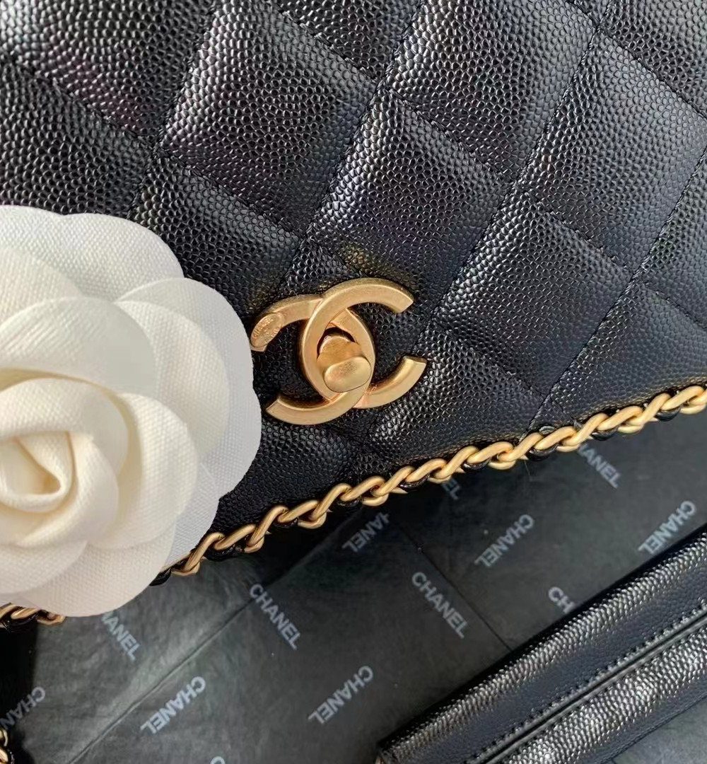 [REP 1:1] Chanel Flapbag With Chain Black For Women, Women's Bags 8.3in/21cm