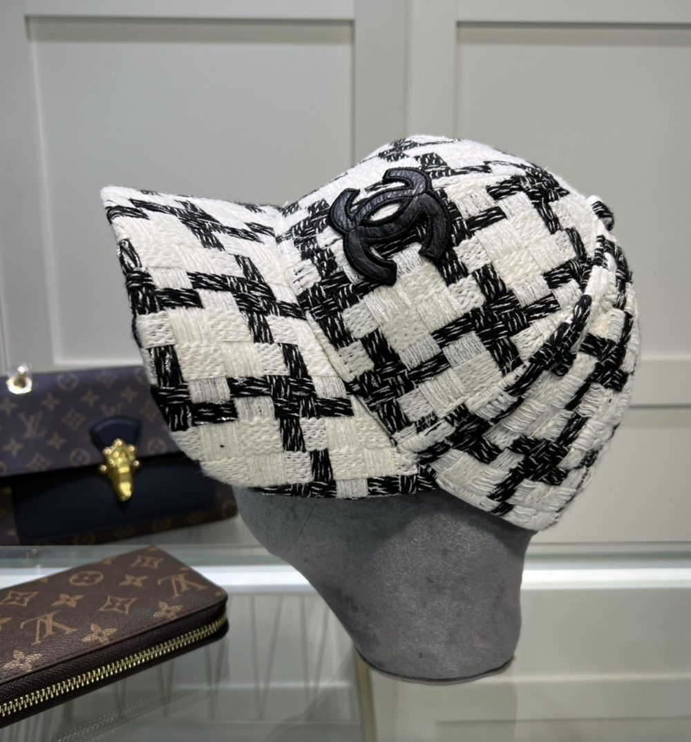 Chanel Hat Black/White