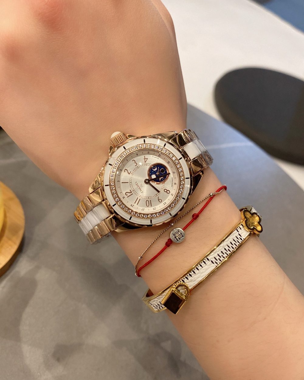 Chanel J12 Watch, 33mm Gold Toned For Women