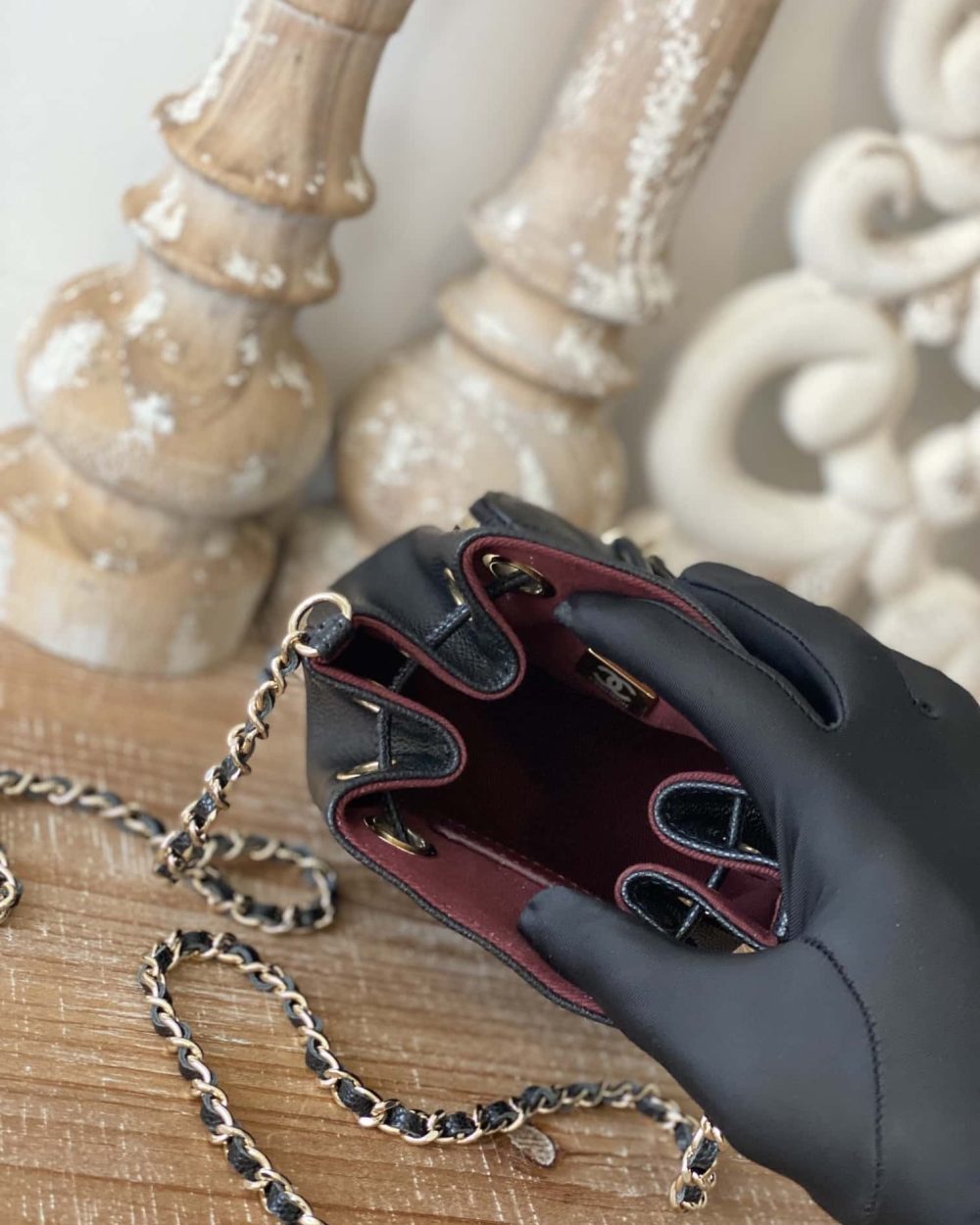 [REP 1:1] Chanel Mini Bucket Bag With Strap Black For Women, Women's Bags 4.9in/12.5cm