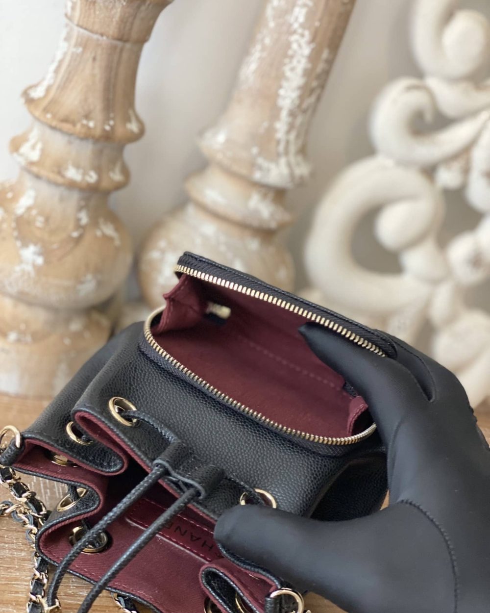 [REP 1:1] Chanel Mini Bucket Bag With Strap Black For Women, Women's Bags 4.9in/12.5cm